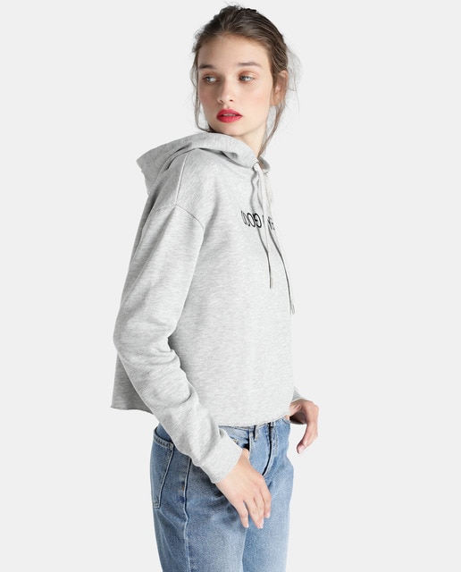 short hooded sweatshirt