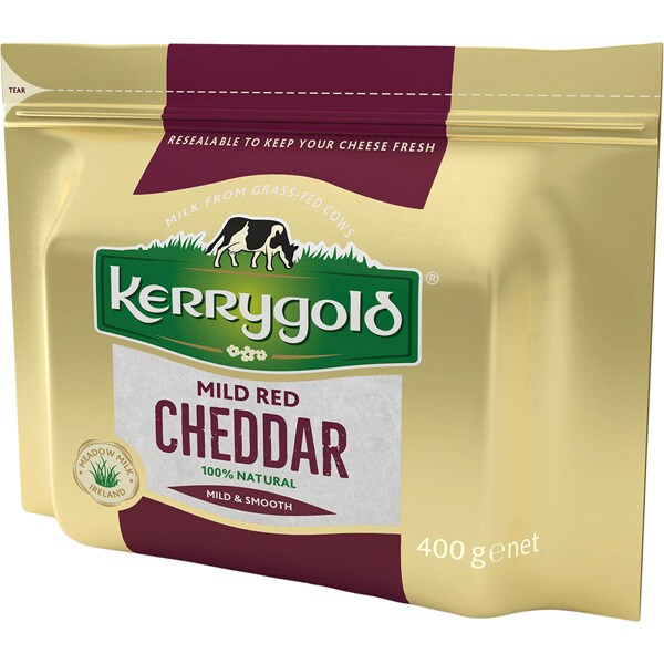 Irish orange cheddar cheese made with pasteurised cow's milk cube 400 g