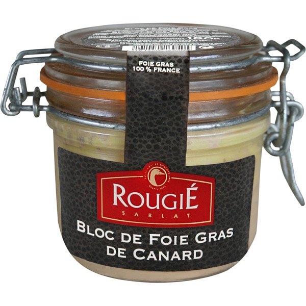 ROUGIE bloc de foie gras de canard lata 180 g