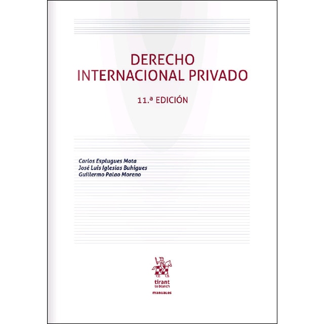 Derecho internacional privado 11ª edición 2107 (Tapa blanda)