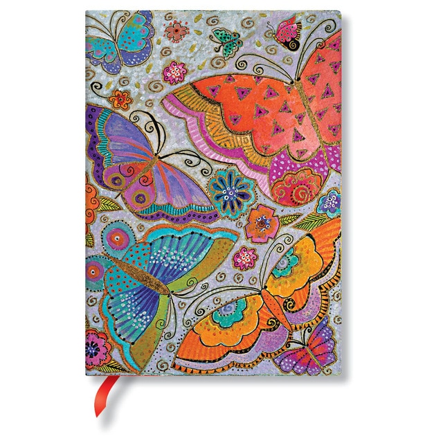 Libreta Flexi Paperblanks Mariposas Midi Rayada 144 Pág..