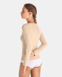 camiseta color carne mujer