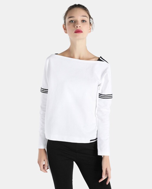 boat neck sweatshirt womens