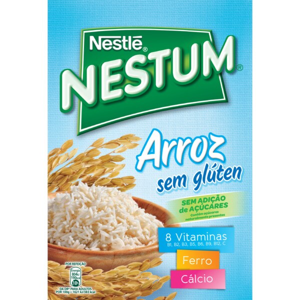 Cereais de Arroz sem Glúten embalagem 300 g · Nestlé Nestum