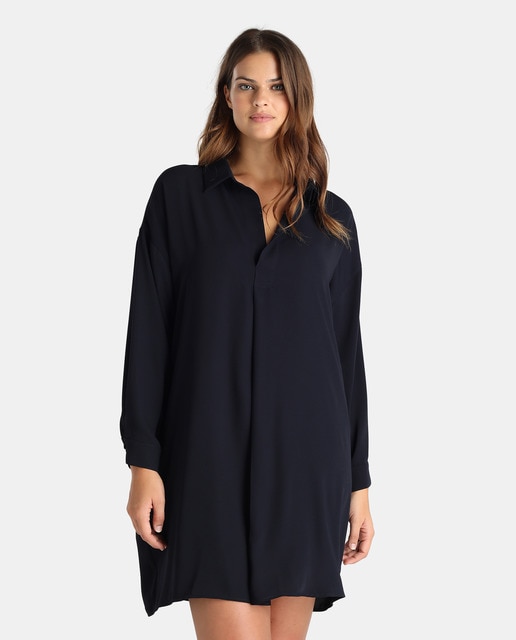 plus size navy blue shirt