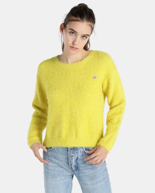 lime green womens sweater