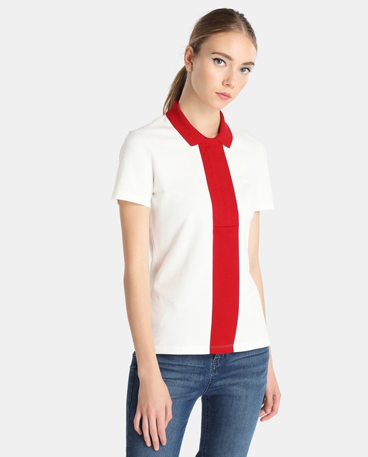 lacoste white polo women's