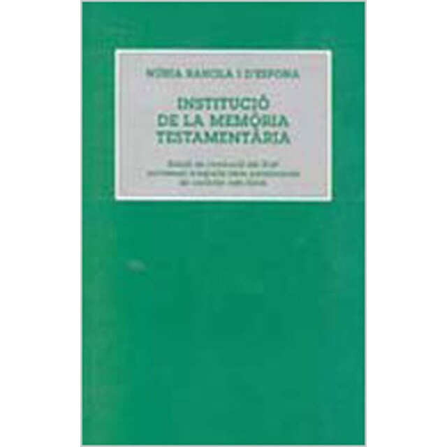 Institució de la memãria testamentaria.pdf