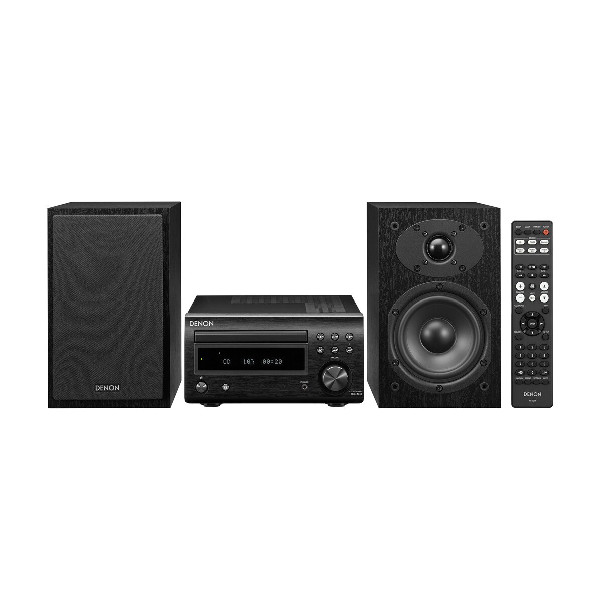 Denon - Equipo Hi-Fi Denon DM-41 Black con CD y Bluetooth.