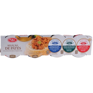Fides Paté Misto Pack 4 sem Glúten lata 22 g