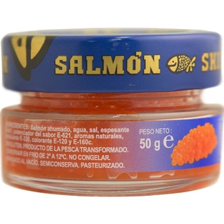 SHIKRA'N Gluten-free caviar substitute made from smoked salmon jar 50 g