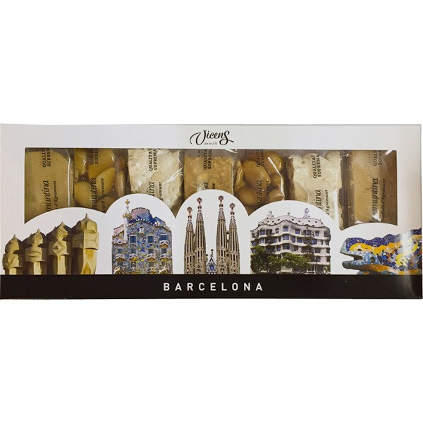 VICENS surtido de turrones Edición Gaudí 7 variedades 35 g estuche 245 g