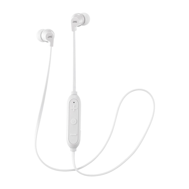 JVC HA-FX21BT-WE White Bluetooth earbud headphones with microphone ...