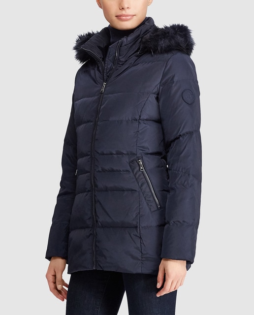 lauren ralph lauren quilted hooded parka jacket