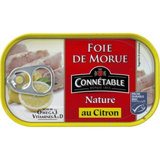 Connétable Fígado de Bacalhau com Limão lata 121 g