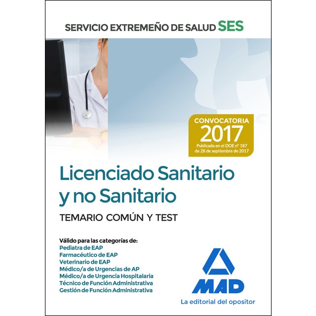 Licenciado Sanitario y no sanitario del Servicio Extremeño de Salud.pdf