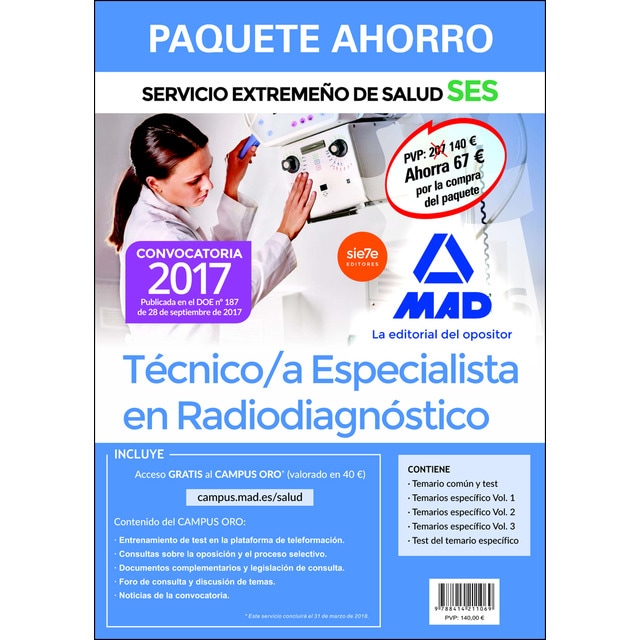 Paquete Ahorro Técnico/a Especialista Radiodiagnóstico del Servicio Extremeño de Salud.pdf