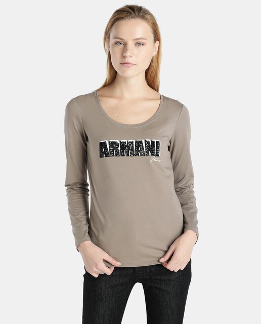 armani jeans t shirt women's