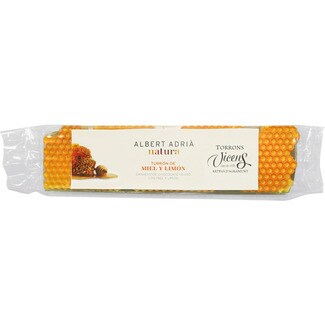 VICENS ALBERT ADRIA NATURA turrón de ganache de chocolate negro con miel y limón estuche 300 g