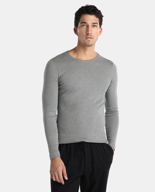 Larga De Manga Camiseta Interior Ferry's Hombre Gris 0wPOkn