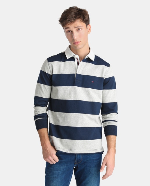 long sleeve tommy polo