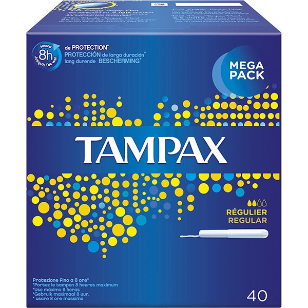 Comprar tampones con aplicador regular caja 40 unidades · TAMPAX