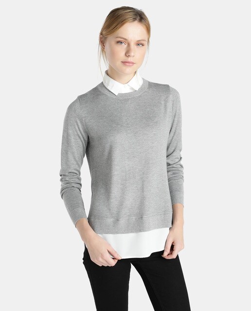 shirt under sweater womens