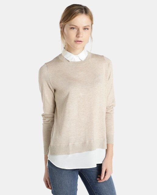 undershirt under sweater