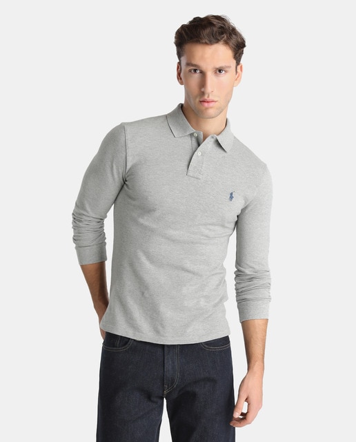 polo ralph lauren pique long sleeve shirt