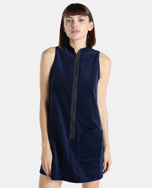 blue velvet star dress