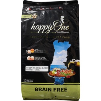 happyOne Ração para Cão Puppy Mediterrâneo sem Glúten embalagem 12 kg