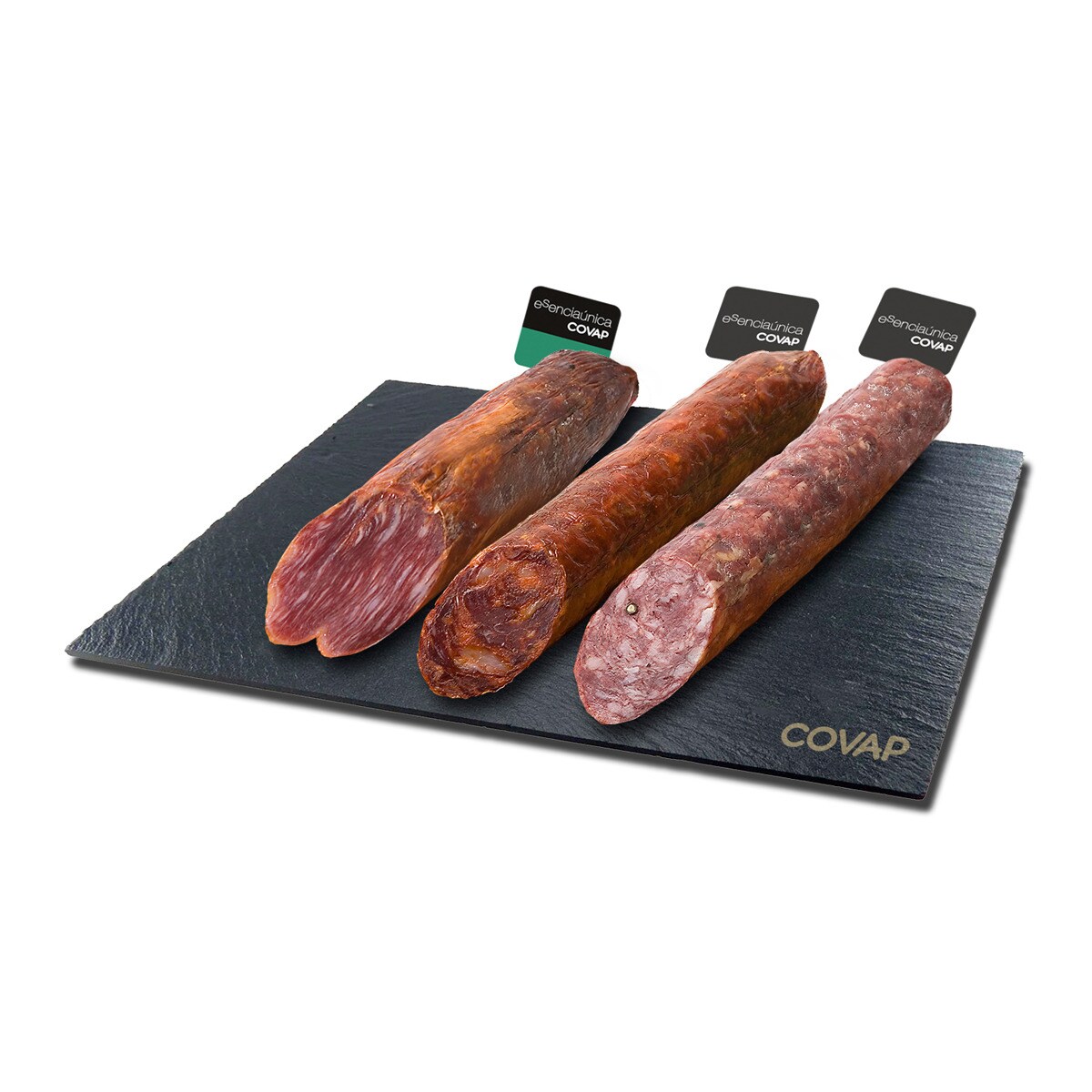 Lot lomo de cebo + chorizo + saucisson Covap