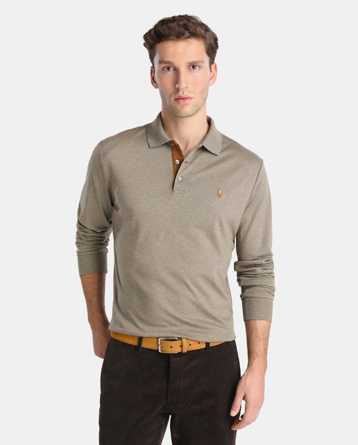 long sleeve pima cotton polo shirts