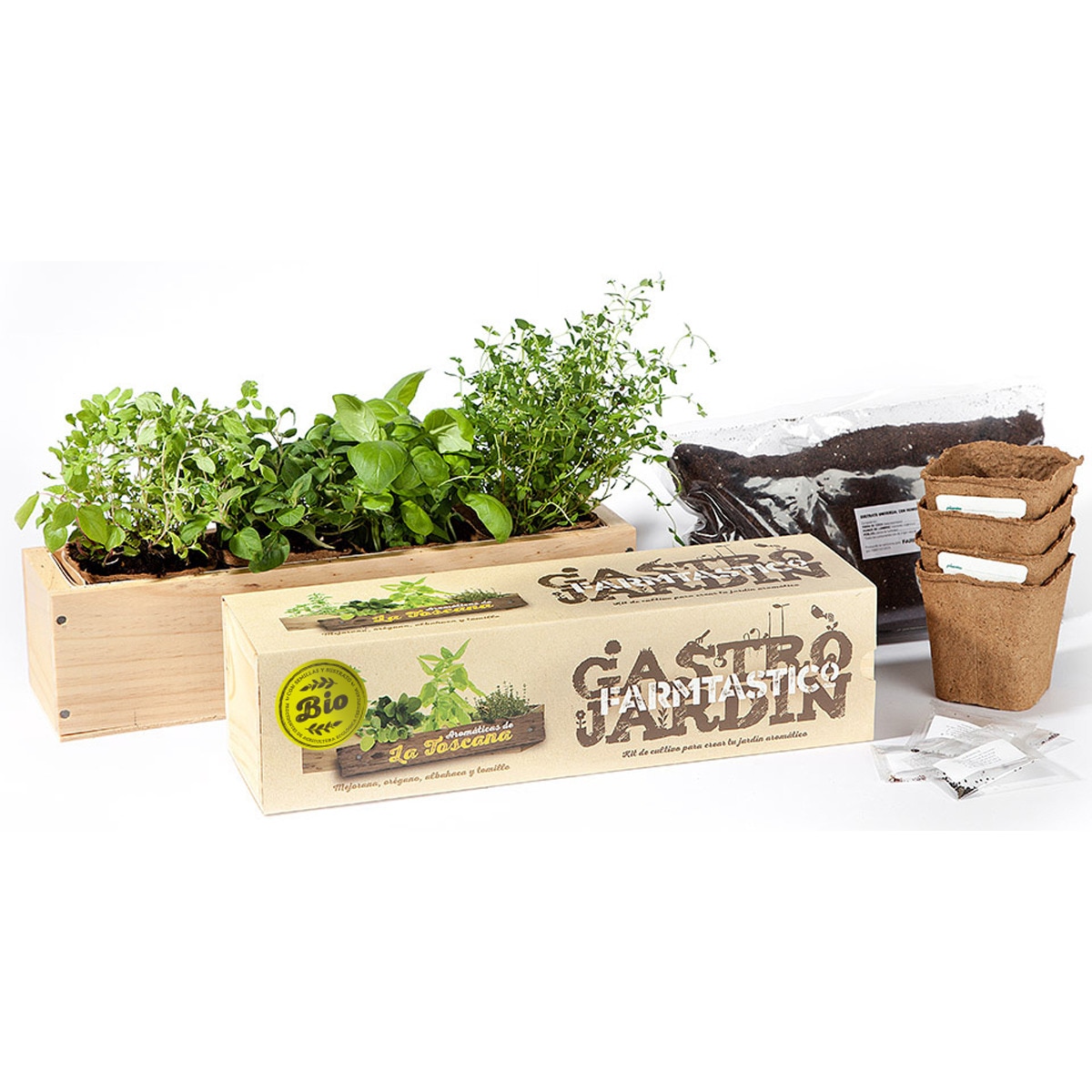 Kit de siembra aromáticas de la Toscana