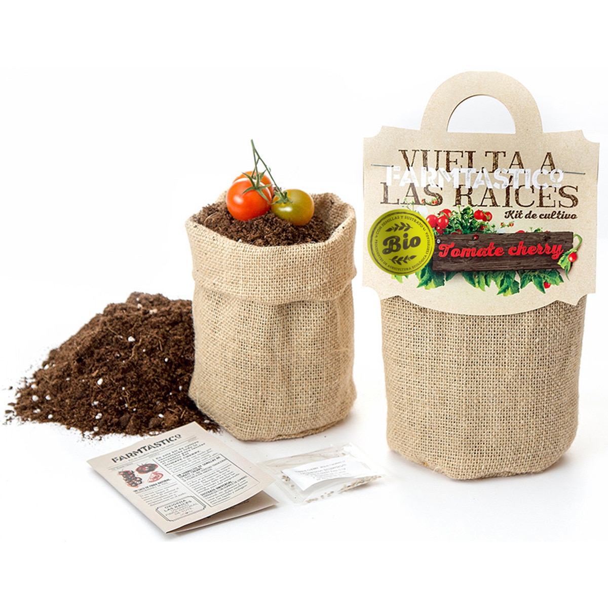 Kit de Siembra Gastrojardín Vuelta a las Raíces Tomate Cherry