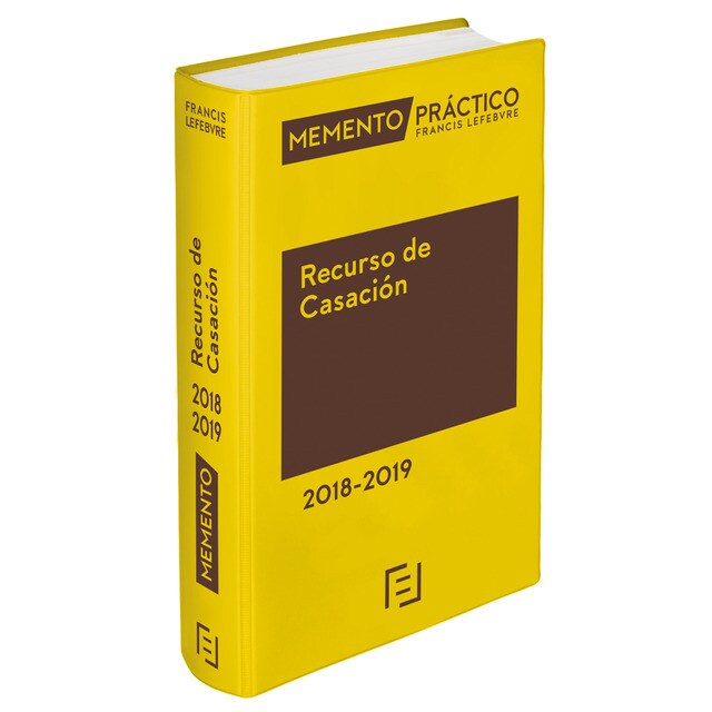 Memento recurso de casación 2018-2019 (Tapa blanda)