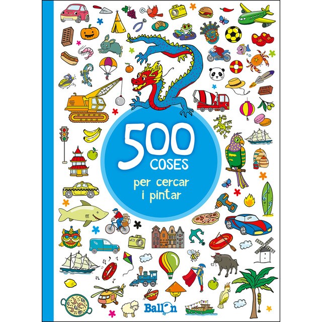 500 coses per cercar i pintar - blau (Tapa blanda)