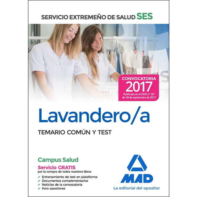 Lavandero/a del servicio extremeño de salud (ses) (Tapa blanda)