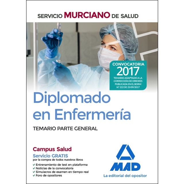 Diplomado en enfermería del servicio murciano de salud. Temario parte general