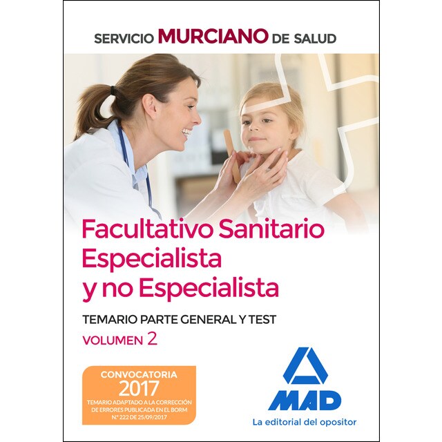 Facultativo sanitario especialista y no especialista del servicio murciano de salud. Temario parte general y test volumen 2.pdf