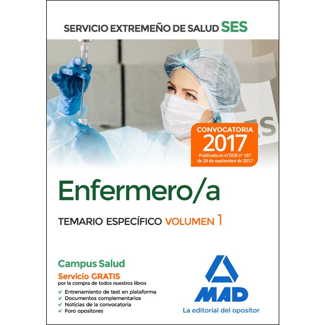 Enfermero/a del servicio extremeño de salud (ses) (Tapa blanda)