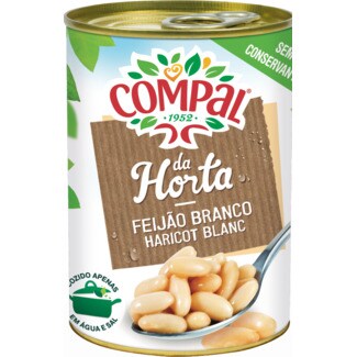 Compal da Horta Feijão Branco lata 410 g