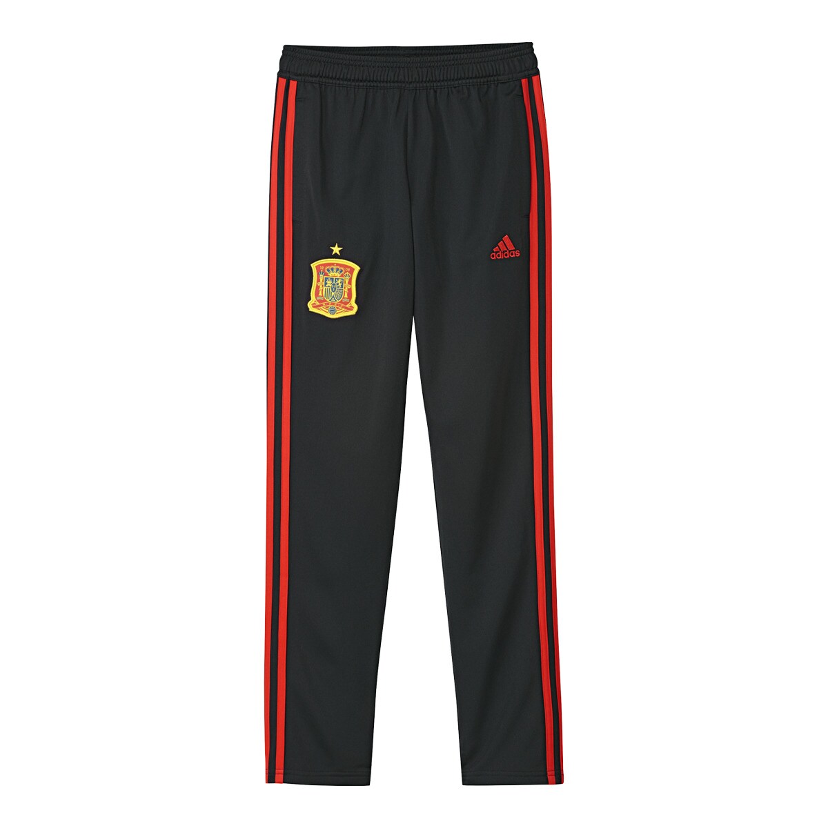 Image of Adidas Spanish National Football Team 2017-2018 junior trousers, Black / Red.