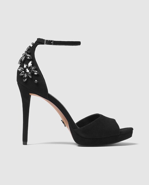 michael kors black high heel sandals