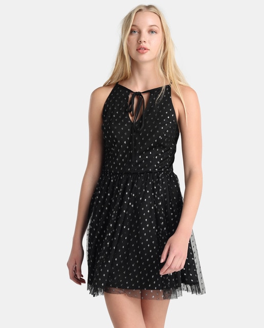 womens green polka dot dress