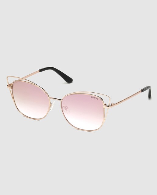 Gafas El Eye Metálicas Cat · Sol Mujer Guess De Moda Doradas KJlFT1c