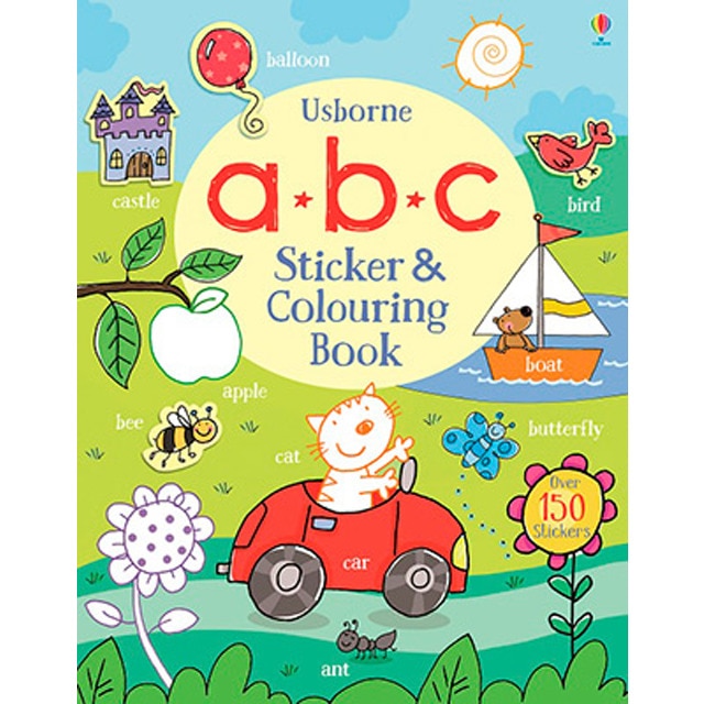 Abc sticker and colouring book