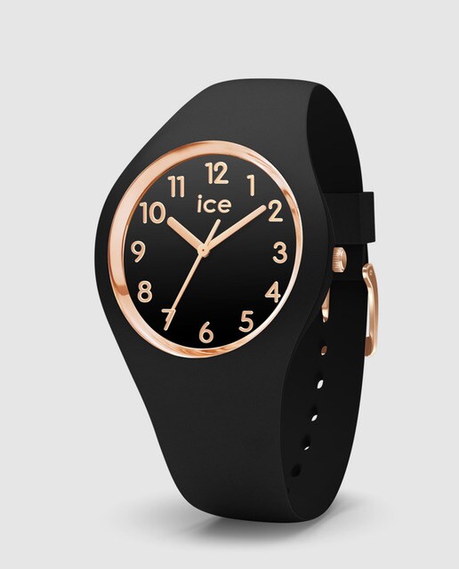 Mujer De Ice Ic014760 Watch Glam Silicona Reloj Negro rdhsQtC