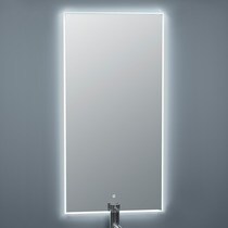Espejo de baño rectangular con antivaho y luz LED perimetral Kira