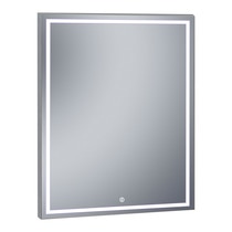 Espejo de baño rectangular con antivaho y LED perimetral interna Eli